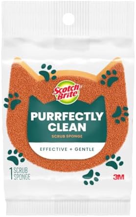 Scotch-Brite Purrfectly Clean Non-Scratch Scrub Sponge, 1 Pack by Scotch-Brite