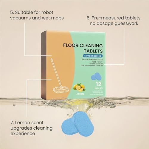Floor Cleaning Tablets 12 Pieces Fragrance Stain Remover Tabs - Image 5