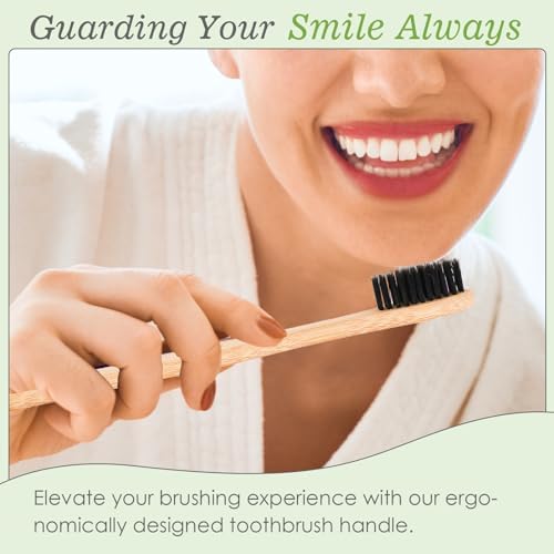 30 PCS Bamboo Toothbrushes, Individually Wrapped Wooden Toothbrushes Bulk - Image 6