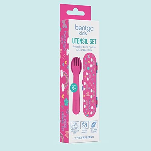 Bentgo Kids Plastic Utensil Set with Fork, Spoon, & Storage Case - Image 7