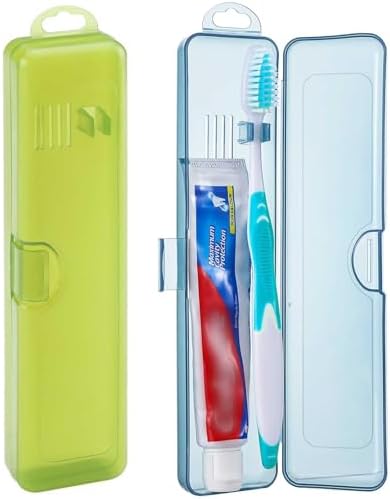 2 Packs Toothbrush Travel Case, Breathable Toothbrush Travel Holders by MYLDH