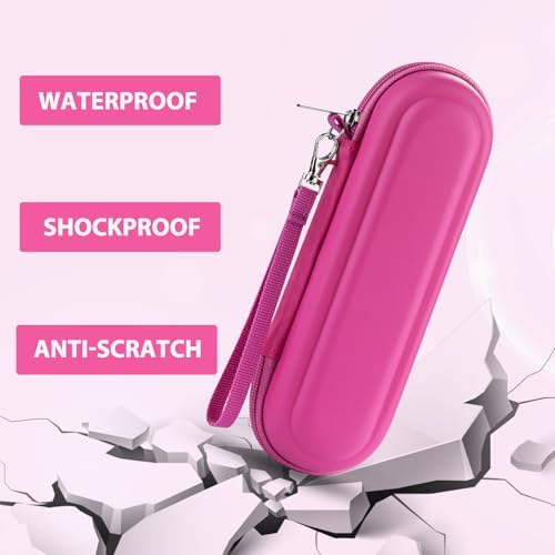 Toothbrush Travel Case for Oral B/Oral-B Pro 1000 1500 5000 7000 & Philips Sonicare 4100 1100 5300 5100 6100/iO Electric Toothbrush, Hard Protective Storage Bag (Pink) - Image 6