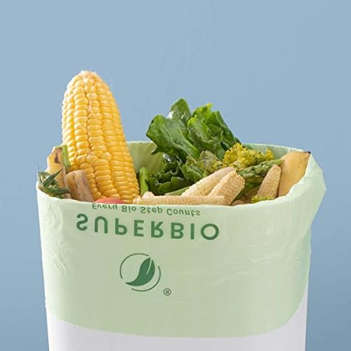 SUPERBIO 2.6 Gallon Compostable Bags, 100 Count, 2 Pack - Image 3