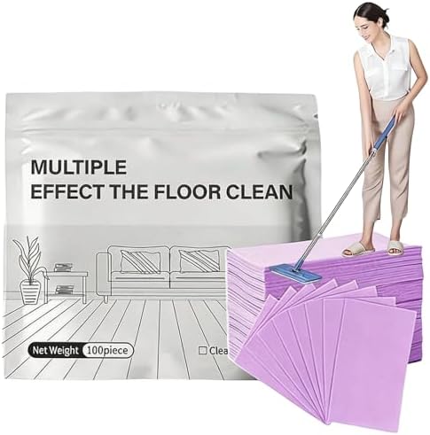 Multi-surface Floor Cleaning Tablets, 100PCS Floor Cleaning Tablets Multi- Surface Cleaner, Free Shine Floor Cleaner Tablet, Multiple Effect the Floors Clean, Concentrated Cleaner for Hardwood, Tile by Unknown