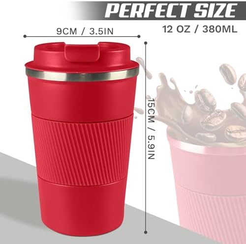 Vacuum Insulated Stainless Steel Travel Coffee Mug,Leak Proof Cup with Lid - Image 4