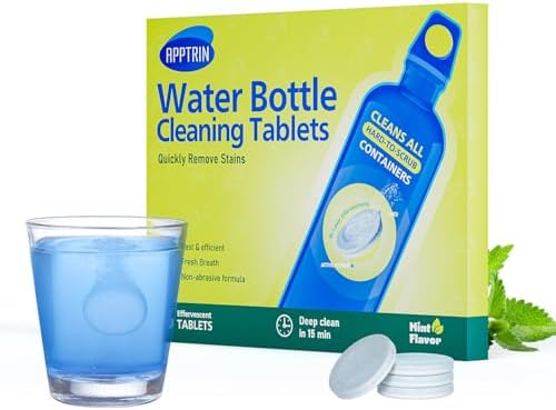 Water Bottle Cleaning Tablets, 36 Pack Bottle Clean Tablet Hydration Bladder Cleansing Tablets for All Plastics and Glass Drinking Containers - Image 2