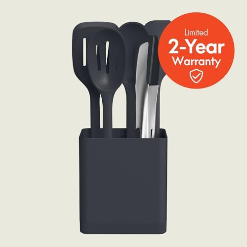 bella 6 Piece Modular Tool Set, Non-Toxic, Heat safe to 425°F, Slate - Image 3
