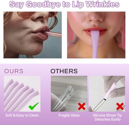 NiHome 6PCS Silicone Anti-Wrinkle Straws Fit for Stanley 40oz 30oz Tumblers - Image 2