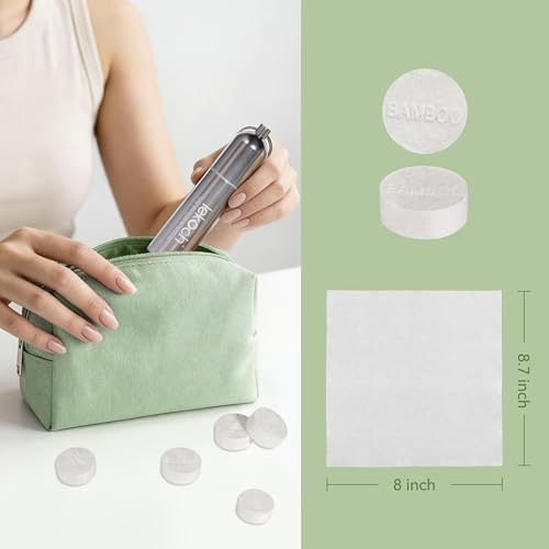 LEKOCH Bamboo Compressed Towel Tablets with Metal Cases, 100 Count - Image 2