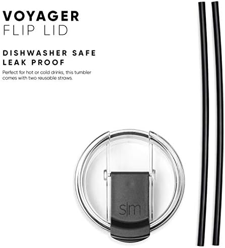 Simple Modern Travel Coffee Mug Tumbler with Flip Lid | Reusable Insulated Stainless Steel Cold Brew Iced Coffee Cup Thermos | Gifts for Women Men Him Her | Voyager Collection | 16oz | Canary - Image 6