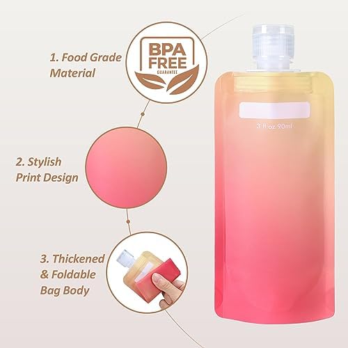 PACKISM 24 Pack Travel Pouches for Toiletries - 90ml 3 oz Liquid Containers - Image 6