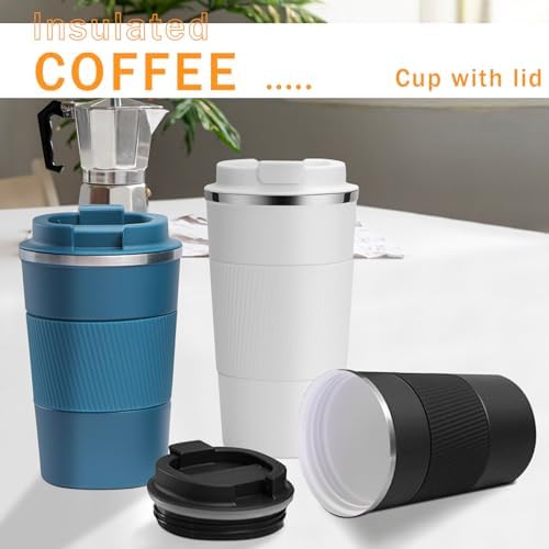 Insulated Travel Coffee Mug, Stainless Steel Coffee Cup with Leakproof Lid - Image 6