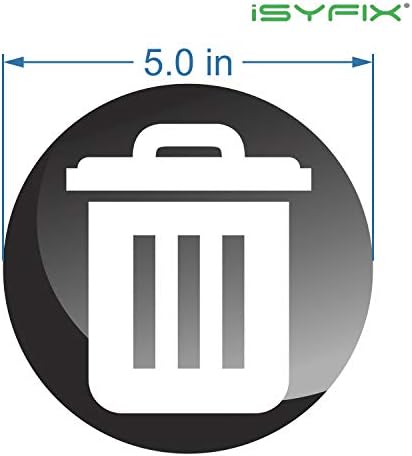 iSYFIX Trash Can Stickers Signs, 6 Pack, 5 inch - Image 2