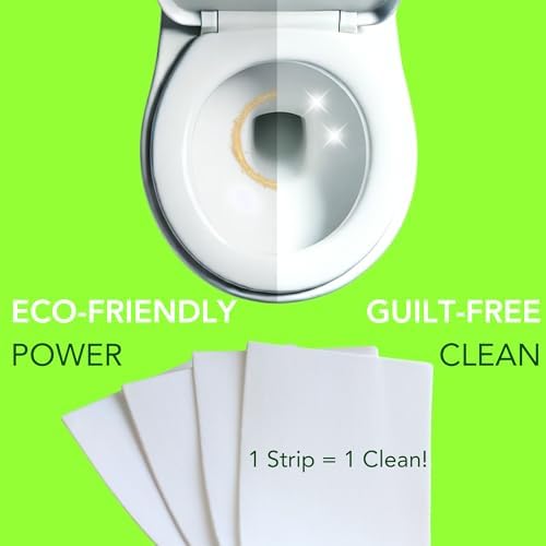 Natural Toilet Bowl Cleaner Strips, Unscented, Eco-friendly, Non-toxic, Septic Safe, Removes Odors & Stains, Plastic-free, Toilet Bowl Cleaner for Quick and Easy Cleaning (180 count) - Image 2