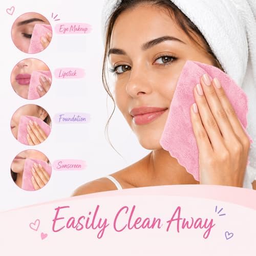 UNIAMDE Makeup Remover Cloth, 20 Pack Face Towels - Image 6
