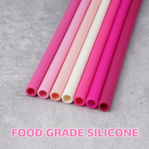 Tomorotec 7PCS Silicone Drinking Straws Fit for Stanley 40 oz 30 oz Tumbler - Image 2