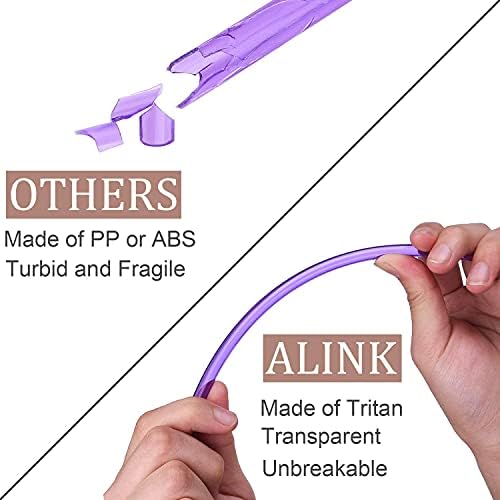 ALINK 35-Pack Tritan Hard Plastic Reusable Straws with Cleaning Brush, 10.5 in Long Thick Unbreakable Straws for 30 OZ Tumblers, Mason Jar, Yeti, Tervis - Image 3