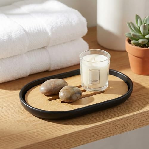Bamboo Soap Holder Wooden Dish Bar Tray for Shower Sink Bathroom Self Draining Soap Stand Holders Dishes of Soaps Saver for Homemade Soaps - Image 3