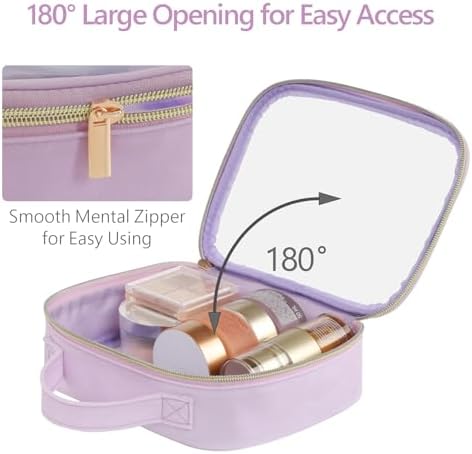 PACKISM Clear Makeup Bag Travel - Velvet Side TSA Approved Toiletry Bag - Image 4