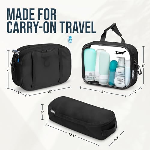 TRIPPED Travel Gear 3-Piece Travel Toiletry Bag Set - Image 6