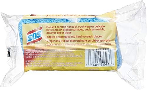 S.O.S All Surface Scrubber Sponge, 3 Count, Pack of 8 - Image 3