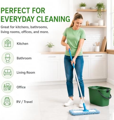 Floor Cleaning Tablets for Mopping, 100 Count Multi-Surface Cleaner Tabs for Hardwood Tile Laminate Floors, Floral Scent Mop Cleaning Solution for Home RV Office (Blue Camellia) - Image 7