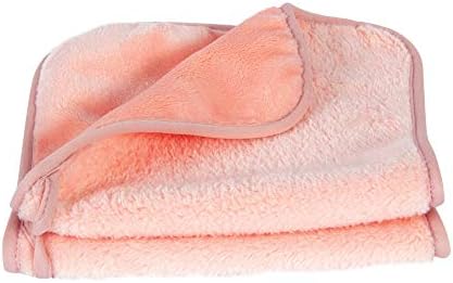 Eurow Reusable Makeup Remover Cloths, Soft Microfiber Face Towels for All Skin Types, Chemical-Free, Protective, Machine Washable, Gentle & Effective Facial Cleansing, 8"x16", Coral, 2-Pack by Eurow