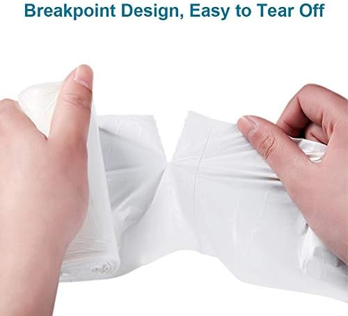 Inwaysin Mini Garbage Bags - 1.2 Gallon Compost Trash Can Liners, 125 Count White - Image 4
