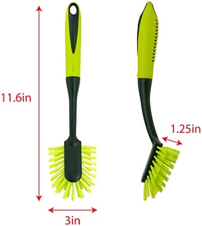Pine-Sol Long Handle Dish Brush – Heavy Duty Bristle Kitchen Scrubber, Safe with Non-Stick Cookware (Pack of 12) - Image 4