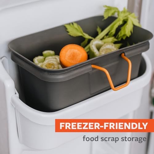 Full Circle Counter Catcher Compost Bin, Fits in Freezers, Slate - Image 4
