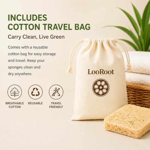 5 Pack Natural Loofah Sponges, 4.7 Inch Long Organic Luffa Plant-Based Real Egyptian Shower Loofah Body Scrubber for Exfoliating & Smooth Skin Cleansing – Ideal for Men & Women, Spa & Shower Use - Image 5