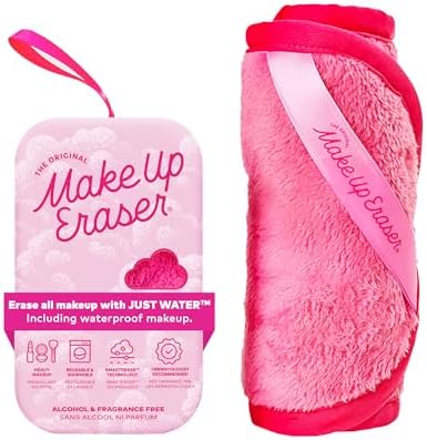 The Original MakeUp Eraser PRO, Effortlessly Remove All Makeup Using Only Water, Including Waterproof Mascara, Eyeliner, Foundation, Lipstick, Sunscreen,and More! Original Pink, 1ct. by MakeupEraser
