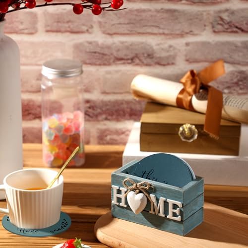 Queekay House Warming Gifts New Home Farmhouse Coasters Set of 6, Ocean - Image 6