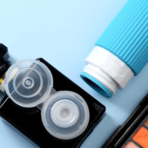 Mrsdry Travel Bottles for Toiletries, Tsa Approved 3oz Portable Travel Bottles, BPA Free Leak Proof Squeezable Silicone Travel Size Containers, Travel Accessories with Clear Toiletry Bag (4 Pack) - Image 3