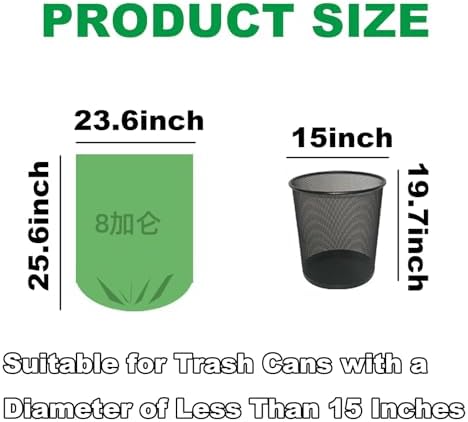 Handle Tie Compostable Food Scrap Bags For Counter Top Compost Bin, Small Compost Bags, 100 Count, 10 Liter Small Kitchen Food Scrap Waste Bags for Compost - Image 4