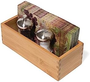 Lipper International Bamboo Wood Utensil Holder Storage Box for Cooking Tools, Makeup, or Office Supplies, 4" x 9 1/4" x 3" | (Pack of 6) - Image 6