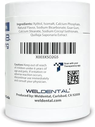 Chewtab Gentle Whitening Toothpaste Tablets 180 Count Refill (Peppermint) - Image 2