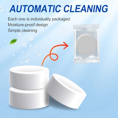 Automatic Toilet Bowl Cleaner Tablets, Bleach.Descale & Deodorize-Tank Drop-In Tablets for Stain&Limescale Removal, Fresh Scent, Septic-Safe, Compatible with effective to use Works with Toilets -good - Image 6