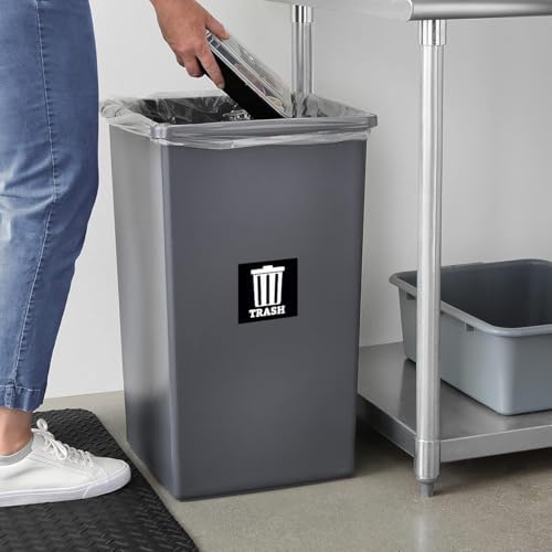 Trash Recycle Compost Stickers Set of 3 Recycle Sticker Vinyl Decal for Recycle Bin, Compost Bin, Trash Can Symbol to Organize Garbage containers Trash Can (Recycle&Trash&Compost Multi, 5x5inch) - Image 3