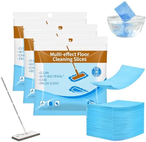 Multi-Effect Floor Clean Tablets, 2026 Upgraded Floor Cleaner Tablets, Multi-Surface Cleaner, Dissolvable Pre-Measured Deep Cleaning Cleaning Solution for Tile & Vinyl Floors (Blue 90PCS) by Byblack