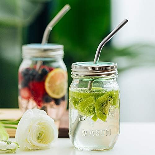 Hiware 12-Pack Reusable Stainless Steel Metal Straws with Case - Long Drinking Straws for 30 oz and 20 oz Tumblers Dishwasher Safe - 2 Cleaning Brushes Included - Image 6