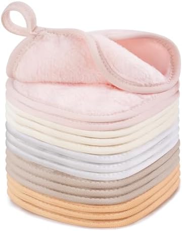 15 Pcs Reusable Makeup Remover Cloths, 5"x5", Multicolor by TaShow
