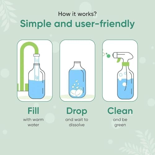 Green Llama Bathroom Cleaner Refill 8-Pack: Certified Compostable Packaging, Eco-Friendly & Sustainable Natural Cleaning Solution for a Sparkling Clean Bathroom - Image 5