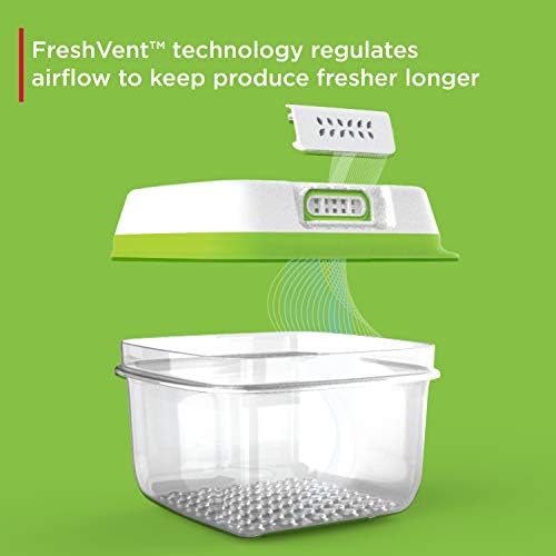 Rubbermaid FreshWorks Produce Saver, Large Produce Storage Containers, 4 Piece Set - Image 2