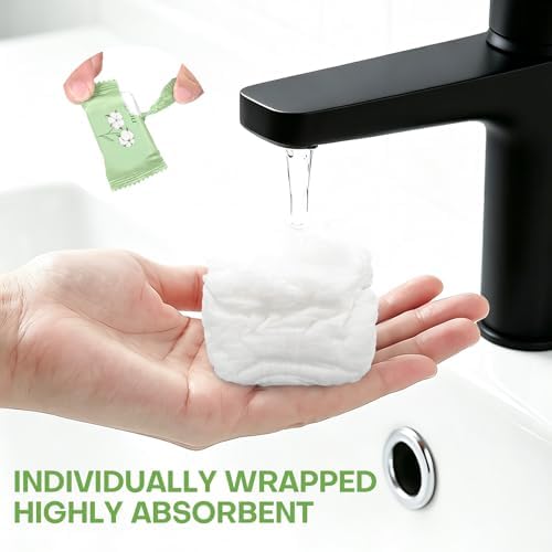 Compressed Towels Disposable Face Towel Disposable Washcloths 50 Count - Image 5
