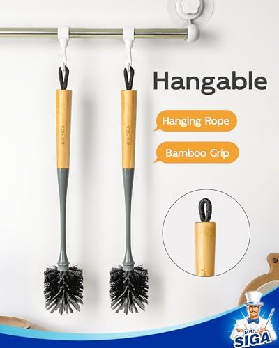 MR.SIGA Water Bottle Brush, Long Handle Bottle Brush for Sports Bottles - Image 7