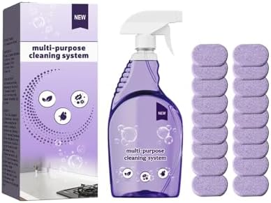 Nuroclean Spray Concentrated Cleaning Tablets, Powerful Stubborn Stains RemoverMulti-Surface Cleaner for Home, Kitchen, Bathroom or More(6pcs tablets) by Unknown