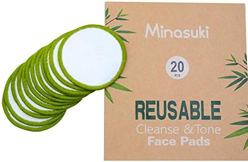 20 Pack Reusable Makeup Remover Pads Bamboo Reusable Cotton Rounds - Image 3