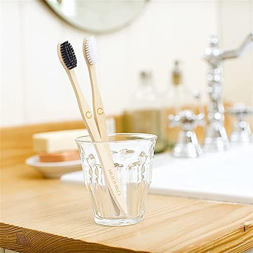 Bamboo Toothbrushes 10 Pack, Soft Bristle Toothbrush BPA Free Biodegradable - Image 4