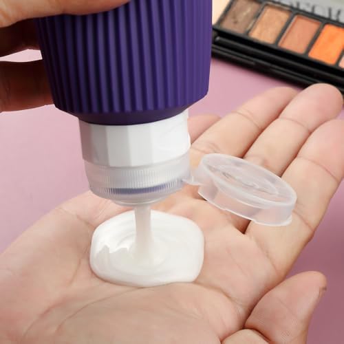 Mrsdry 16 Pack Travel Bottles for Toiletries, Large 6oz Silicone Travel Containers with No-Drip Valve and Wide Opening - Image 3
